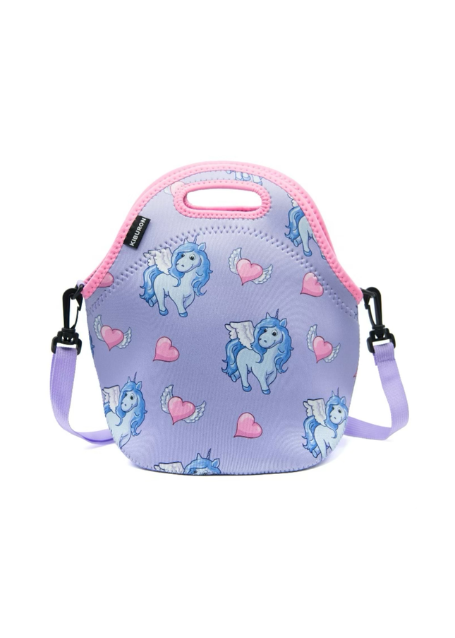 Insulated Lunch Bag For Kids and Adults - Colorful Unicorn Themed Design