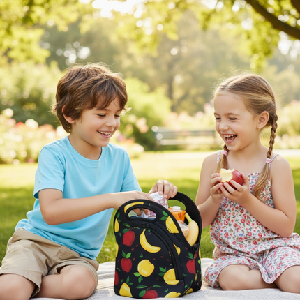 🍎 Neoprene Insulated Lunch Bag — Apple Design