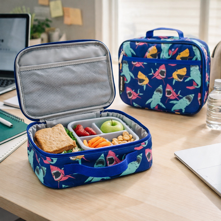 🦈 Insulated Lunch Bag — Shark Design